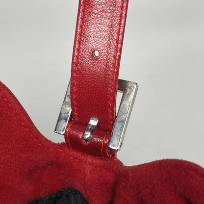 Fendi Zucca Logo Shoulder Bag Suede — view 5