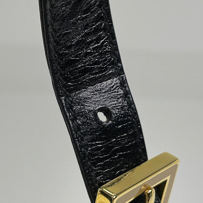 Fendi Zucca Logo Shoulder Bag Suede Black — view 6