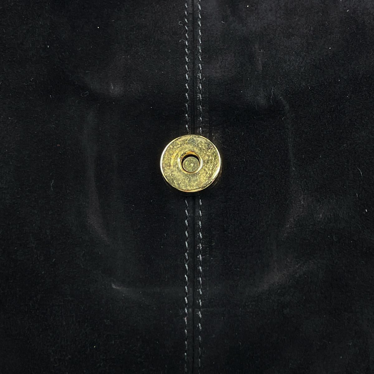 Fendi Zucca Logo Shoulder Bag Suede Black — view 5