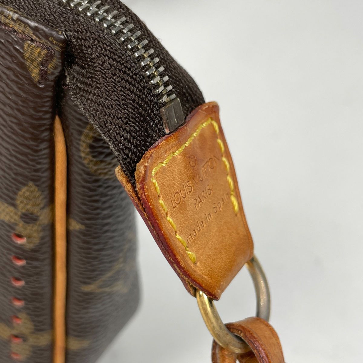 Louis Vuitton Pochette Handbag Perforated Pouch Monogram Perfo Orange — view 5