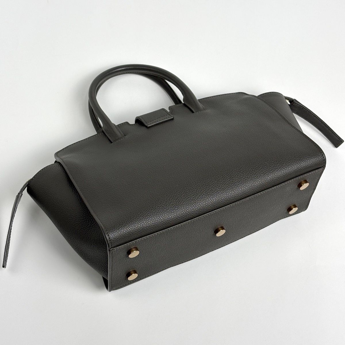 Saint Laurent Downtown Baby Handbag 2-Way Leather Gray — view 2