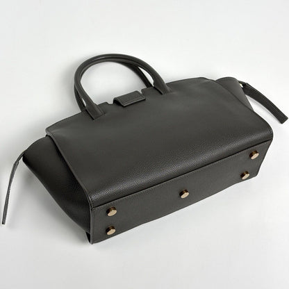 Saint Laurent Downtown Baby Handbag 2-Way Leather Gray — view 2
