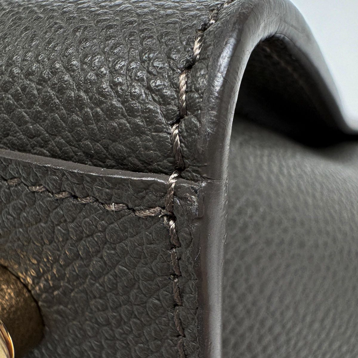 Saint Laurent Downtown Baby Handbag 2-Way Leather Gray — view 3