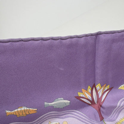 Hermes Carre 90 Escales Mediterraneennes Mediterranean Port Town Scarf Silk — view 5