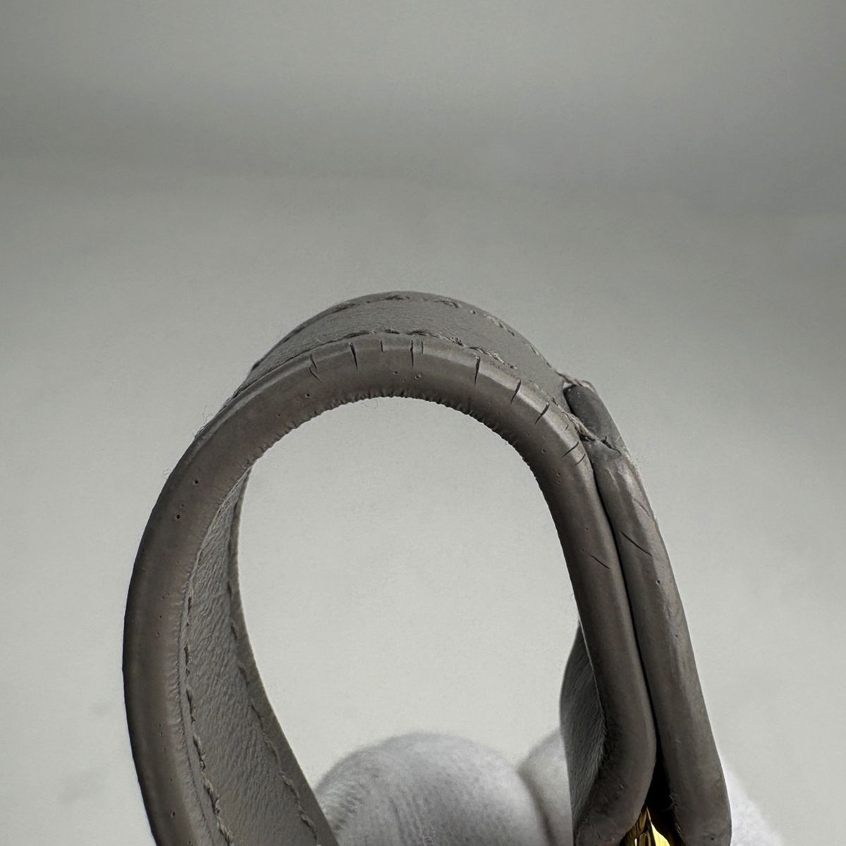 Saint Laurent Baby Cabas 2-Way Handbag Leather Gray — view 5