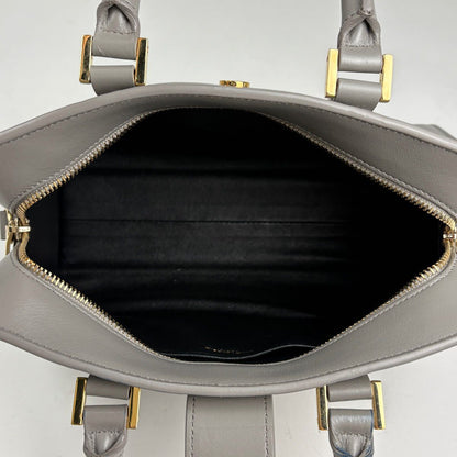 Saint Laurent Baby Cabas 2-Way Handbag Leather Gray — view 6