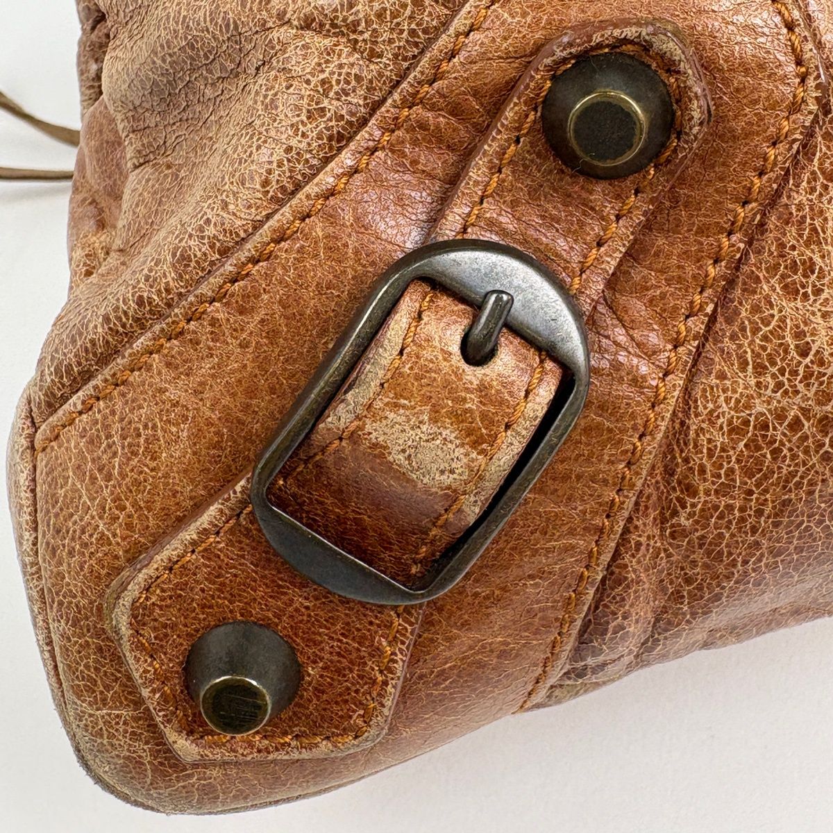 Balenciaga the First Handbag 2-Way Leather Brown — view 4
