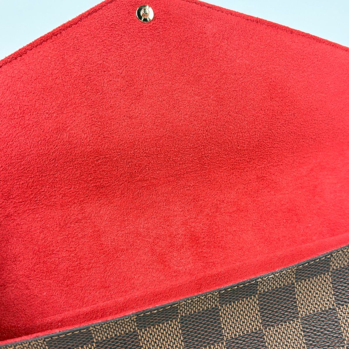 Louis Vuitton Pochette Felicie 2-Way Chain Wallet Shoulder Bag Damier Brown — view 5
