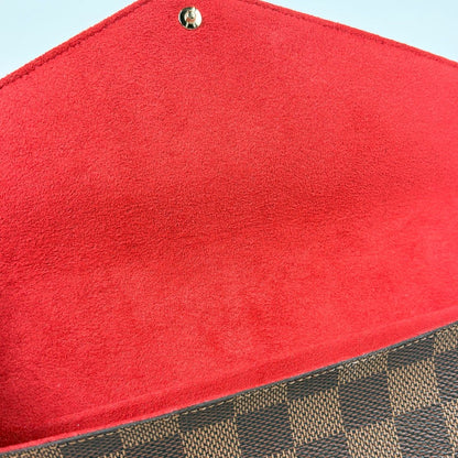 Louis Vuitton Pochette Felicie 2-Way Chain Wallet Shoulder Bag Damier Brown — view 5