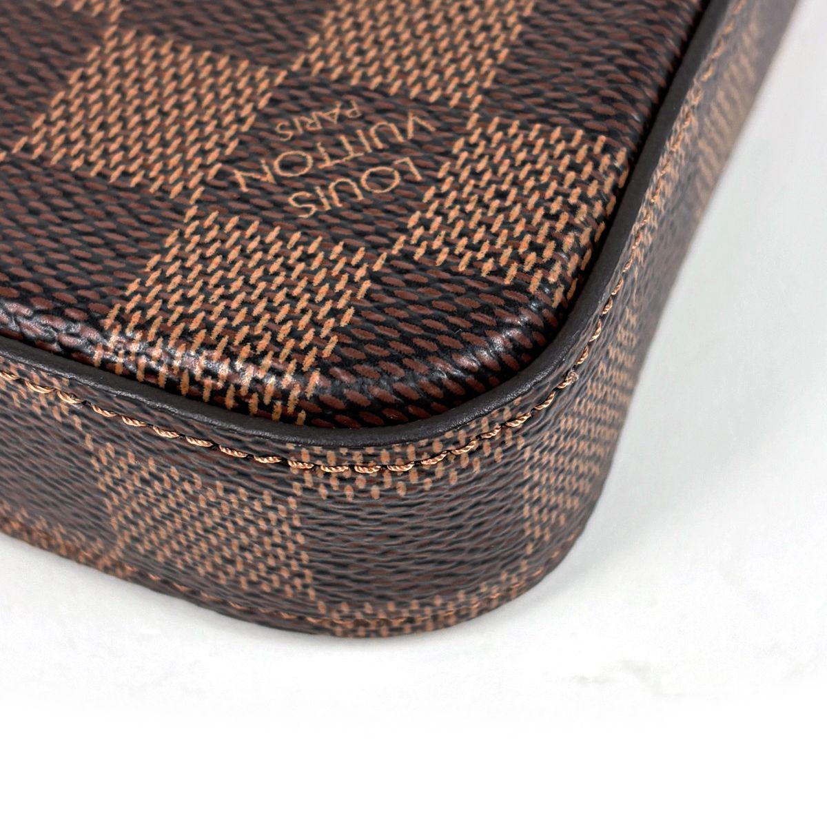 Louis Vuitton Pochette Felicie 2-Way Chain Wallet Shoulder Bag Damier Brown — view 3