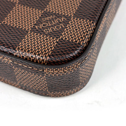 Louis Vuitton Pochette Felicie 2-Way Chain Wallet Shoulder Bag Damier Brown — view 3