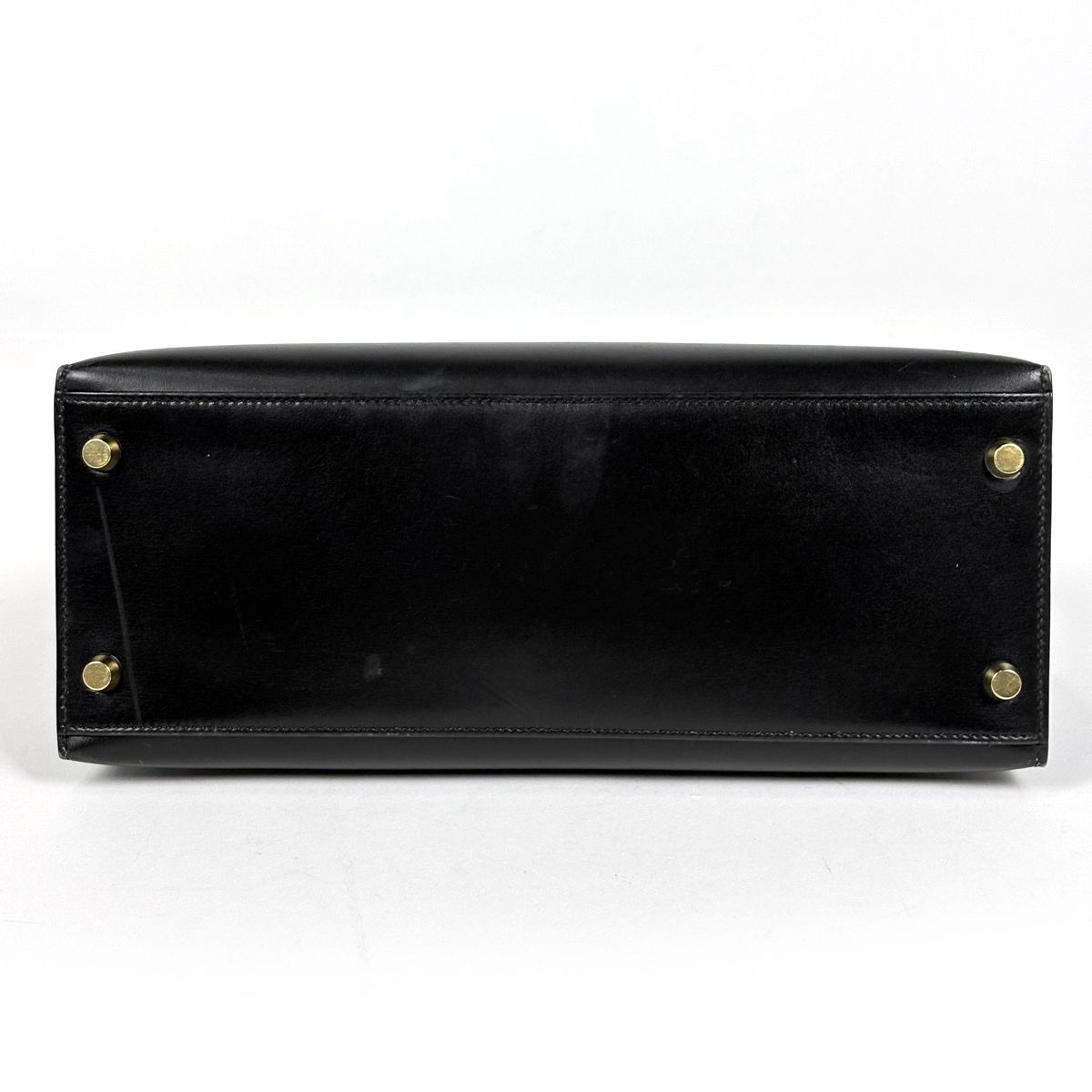 Hermes Kelly 28 Sellier 2-Way Handbag Box Calf Black — view 5