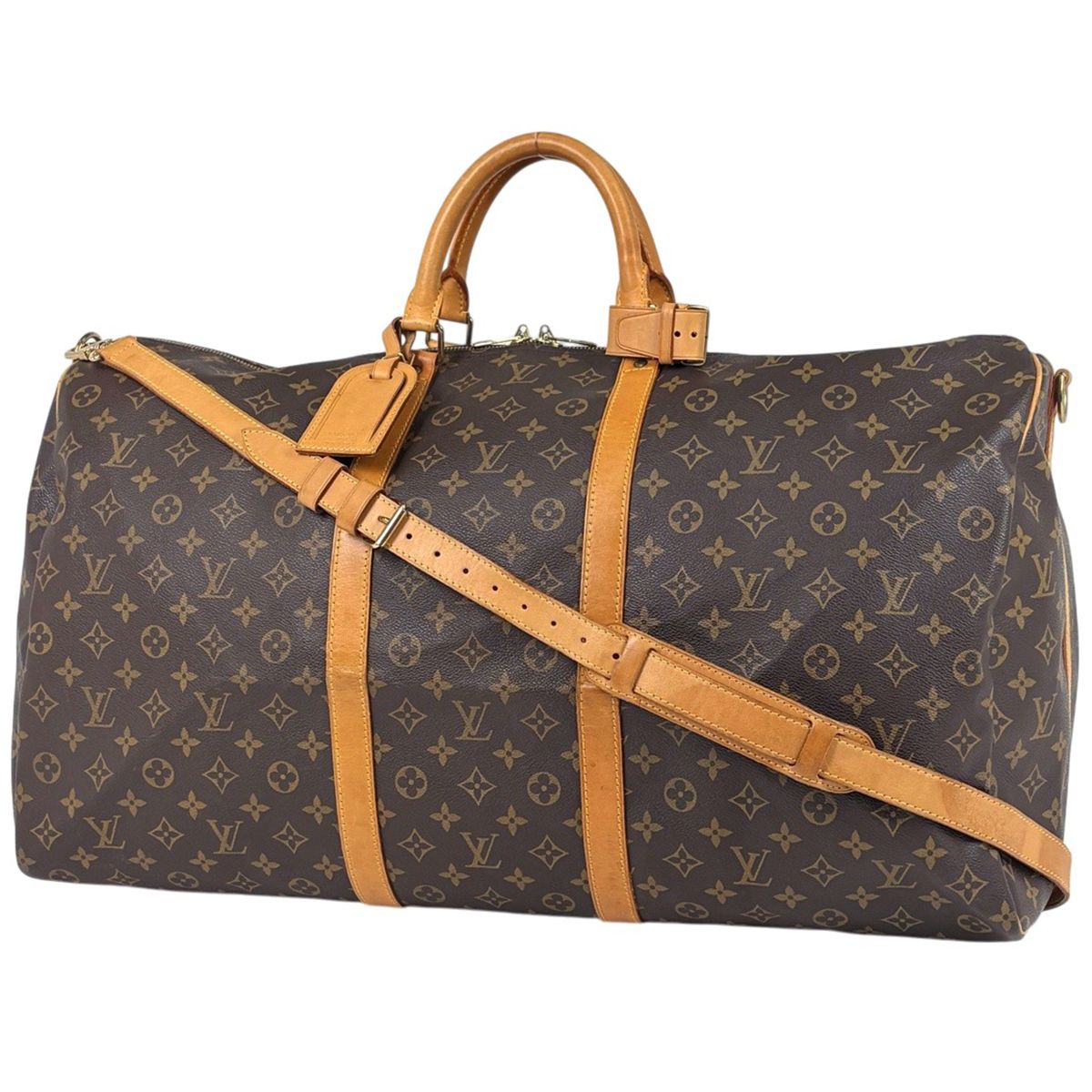 Louis Vuitton Keepall Bandouliere 60 2-Way Boston Bag Monogram Brown