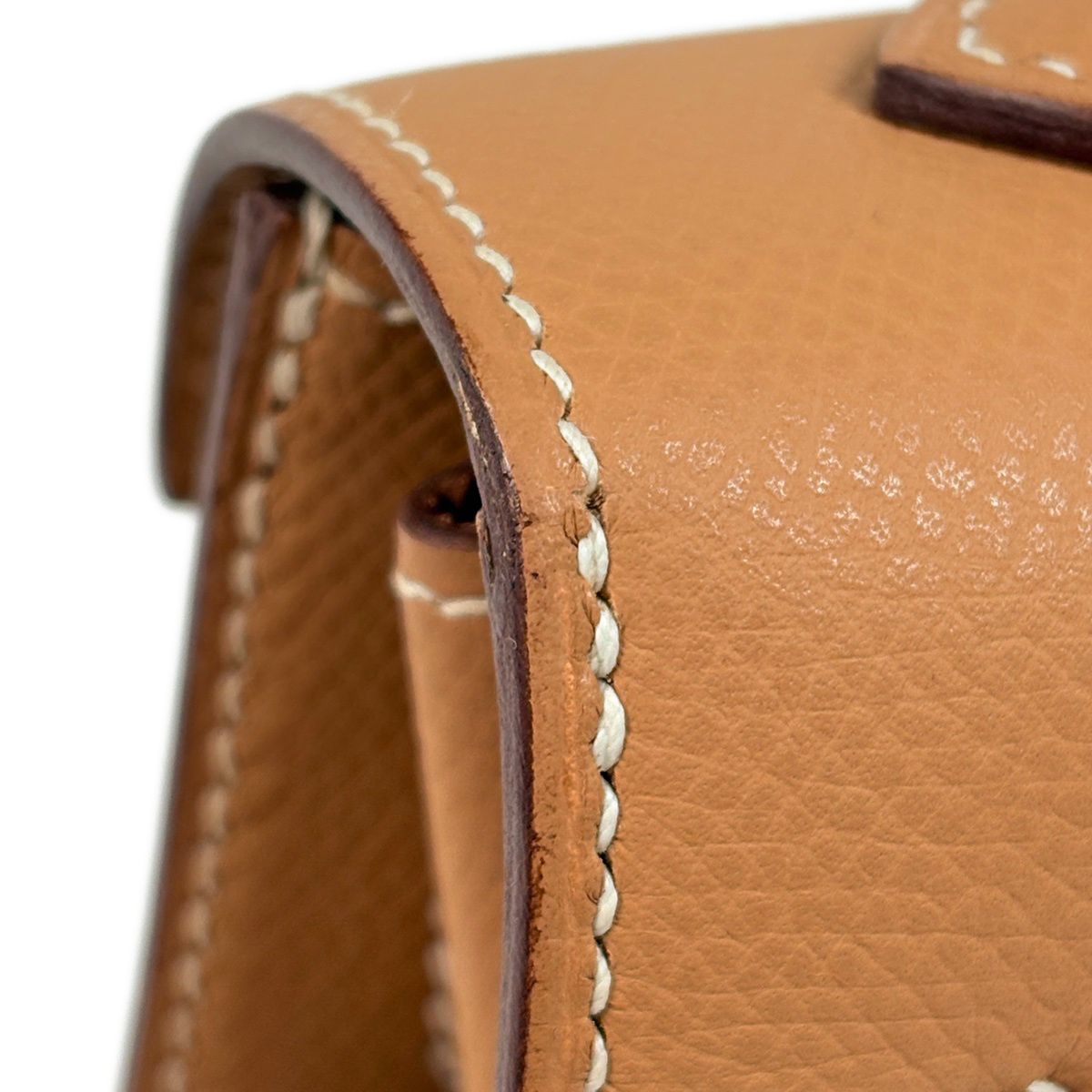 Hermes Kelly 32 Sellier 2-Way Handbag Veau Epsom Brown — view 8
