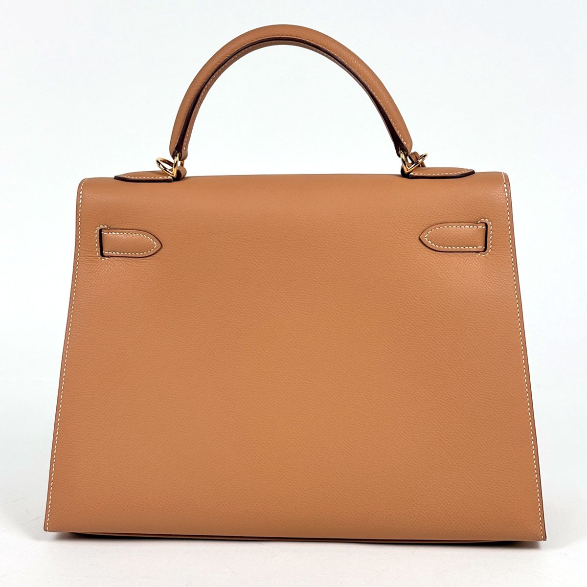 Hermes Kelly 32 Sellier 2-Way Handbag Veau Epsom Brown — view 3