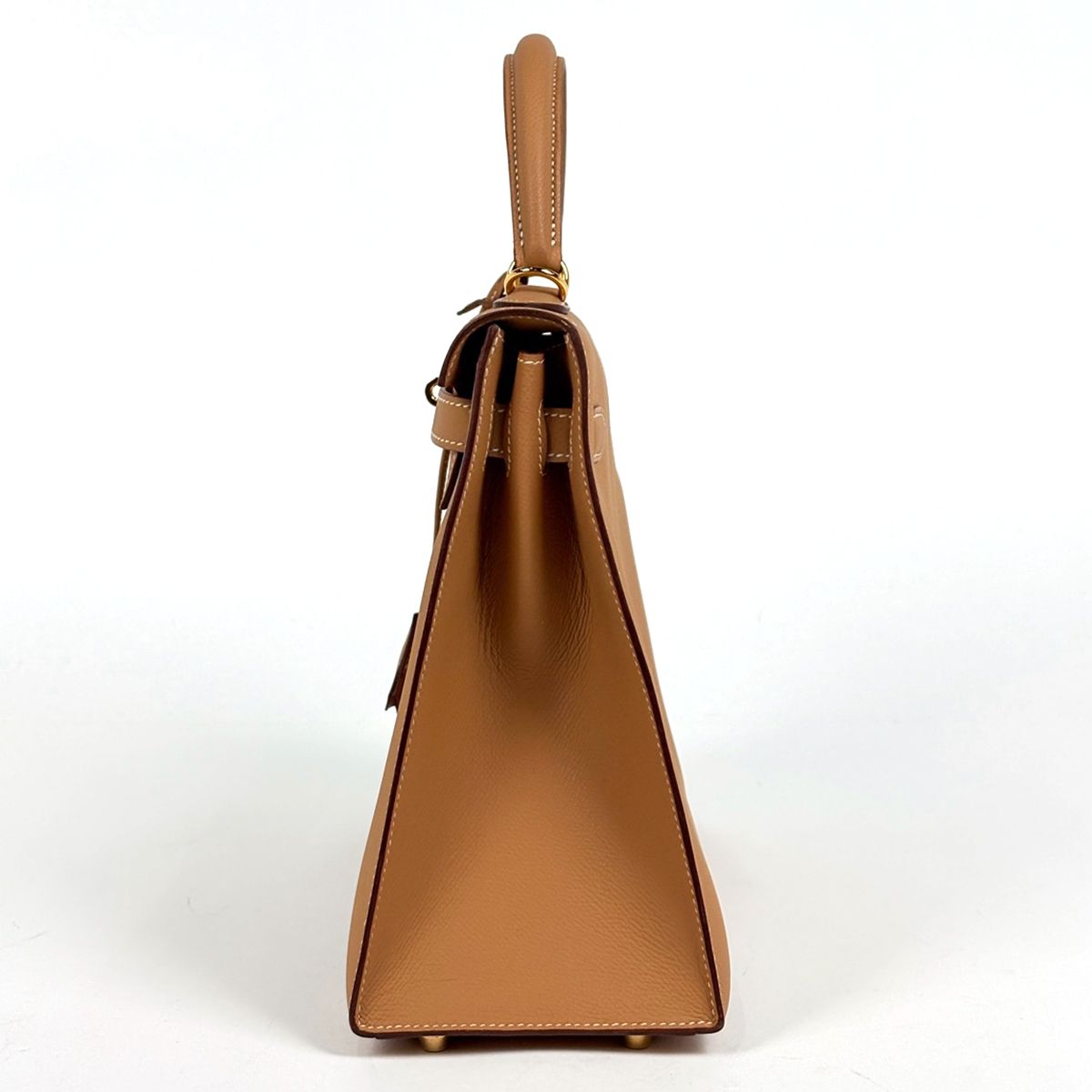 Hermes Kelly 32 Sellier 2-Way Handbag Veau Epsom Brown — view 2