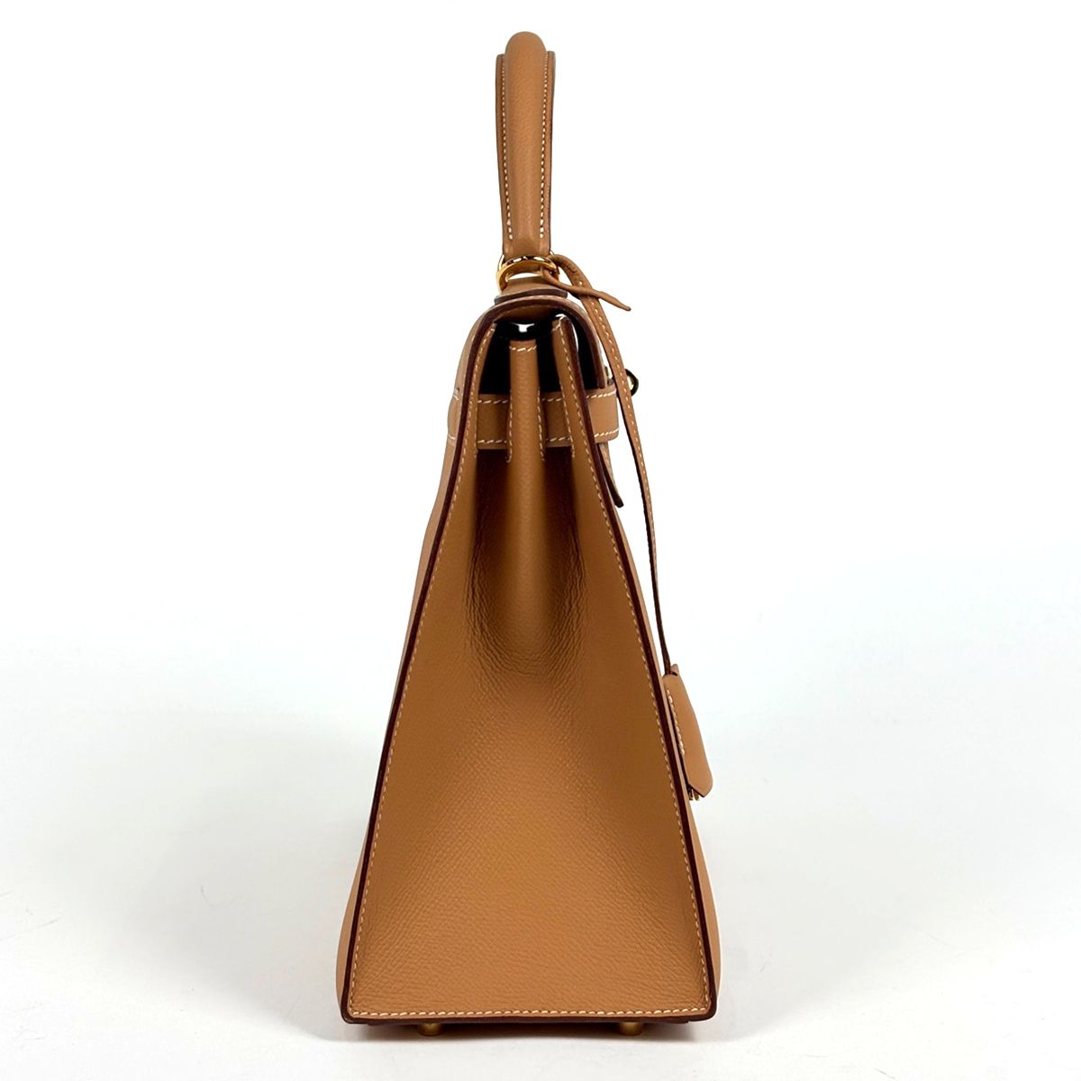 Hermes Kelly 32 Sellier 2-Way Handbag Veau Epsom Brown — view 4