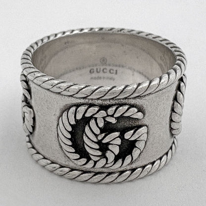 Gucci Double Wide Ring GG Marmont 925 Sterling Silver — view 2