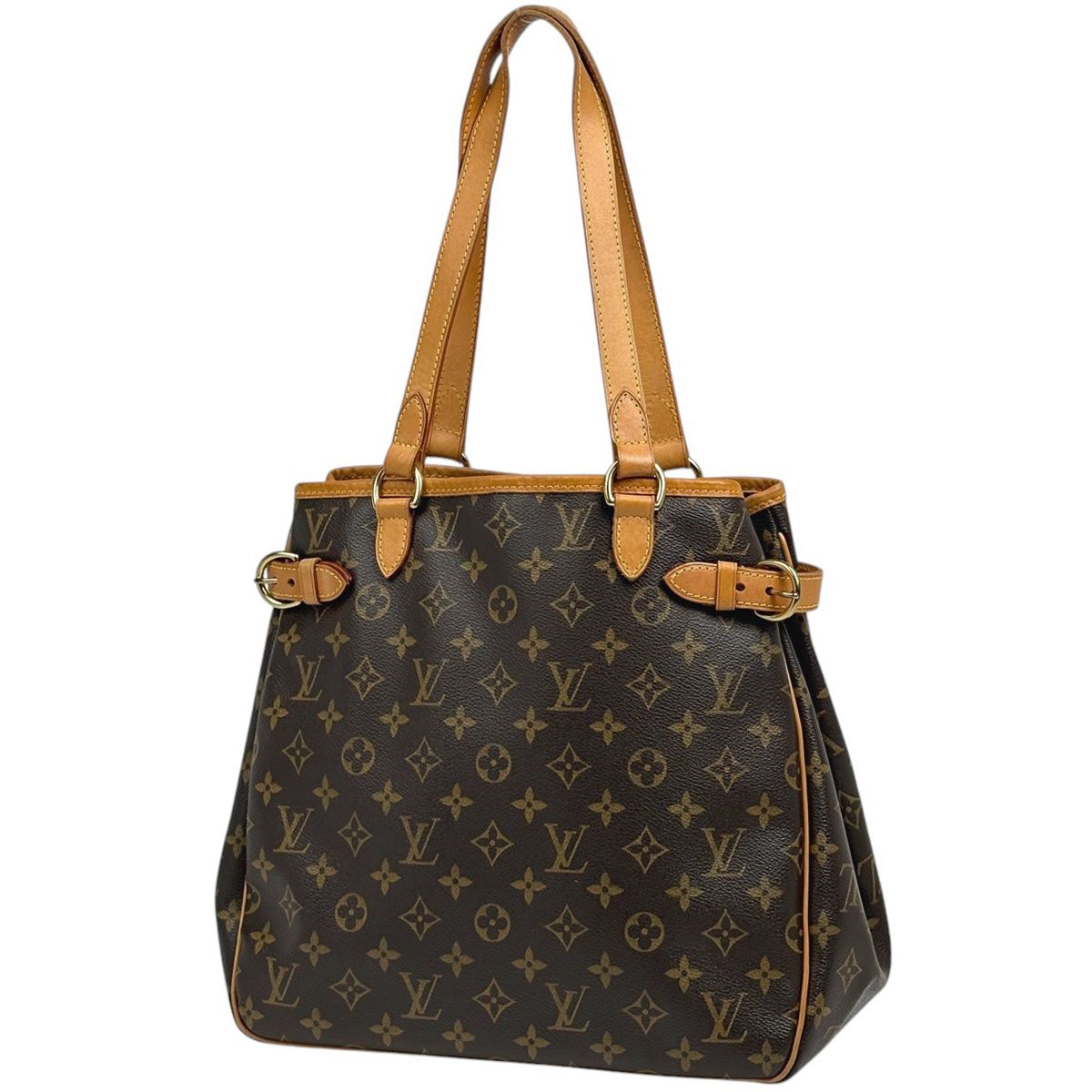 Louis Vuitton Batignolles Vertical Shoulder Bag Tote Monogram Brown