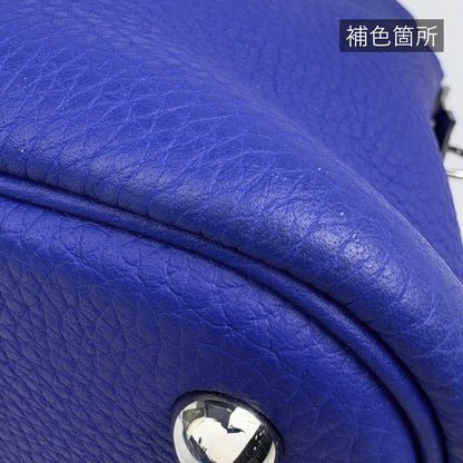 Hermes Bolide 31 2-Way Handbag Taurillon Clemence Blue Electric — view 5