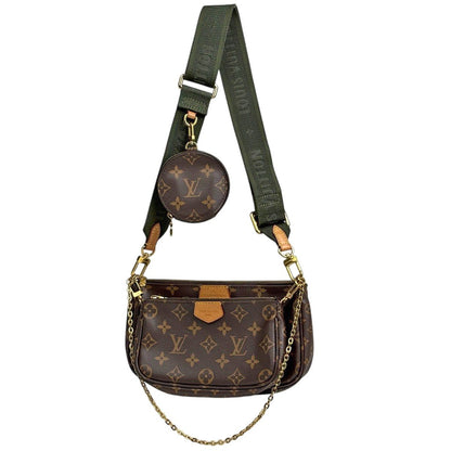 Louis Vuitton Multi Pochette Pouch Porte-Monnaie Mini Shoulder Bag Monogram