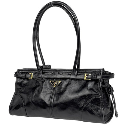 Prada Handbag 2-Way Leather Nero