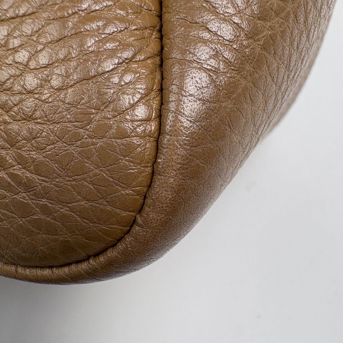 Prada Logo Handbag 2-Way Leather Brown — view 4