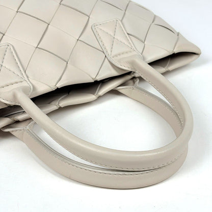 Bottega Veneta Maxi Intrecciato Cava Tote 2-Way Leather Ivory — view 7