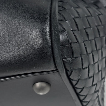 Bottega Veneta Intrecciato Boston Bag 2-Way Leather Black — view 3