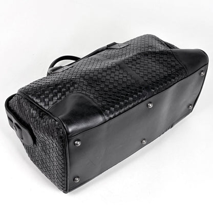 Bottega Veneta Intrecciato Boston Bag 2-Way Leather Black — view 2