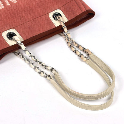 Chanel Deauville Line Chain Tote CC Logo Canvas — view 8
