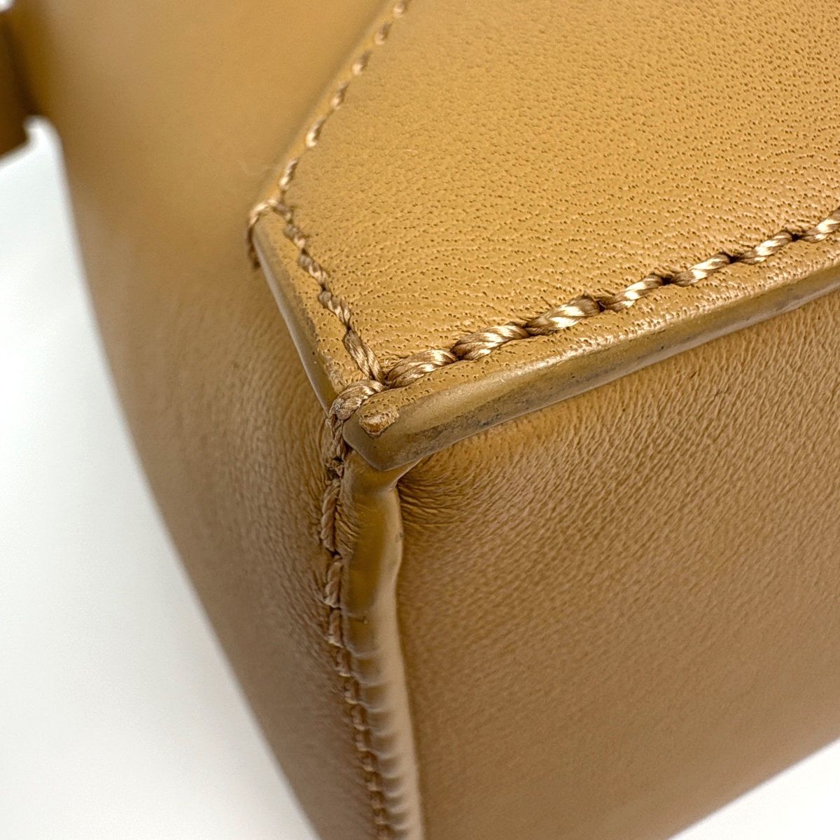 Loewe Puzzle Bag Small 2-Way Handbag Leather Yellow Beige — view 3