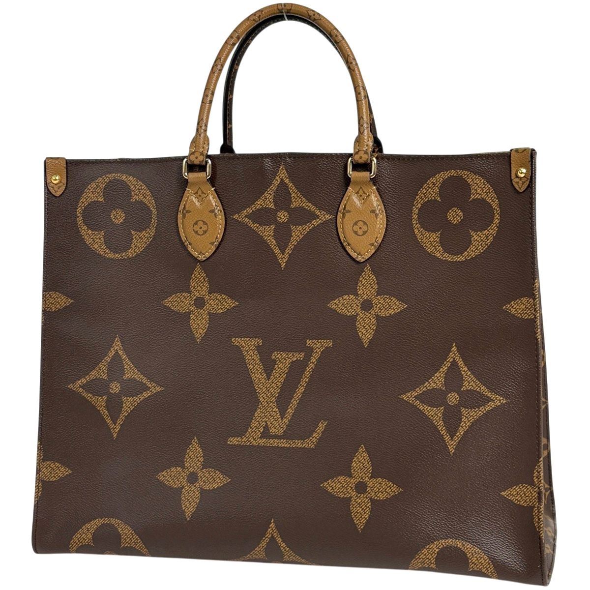 Louis Vuitton On The Go GM 2-Way Monogram Giant Tote Reverse Brown