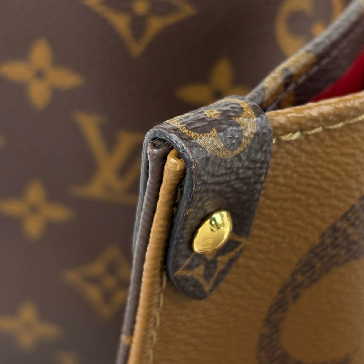 Louis Vuitton On The Go GM 2-Way Monogram Giant Tote Reverse Brown — view 6
