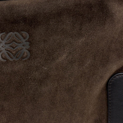 Loewe Anagram Shoulder Bag Suede Brown — view 4