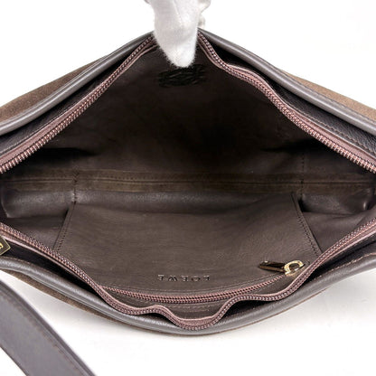 Loewe Anagram Shoulder Bag Suede Brown — view 7