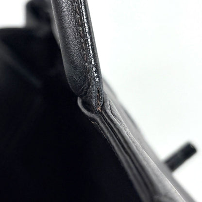 Chanel CC Logo Tote Leather Black — view 5