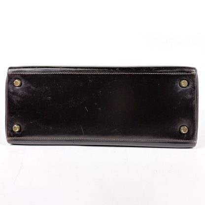 Hermes Kelly 28 Retourne Handbag Box Calf Brown — view 5