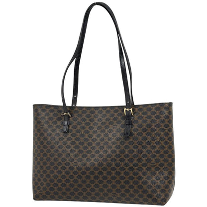 Celine Macadam Pattern Tote Brown Black