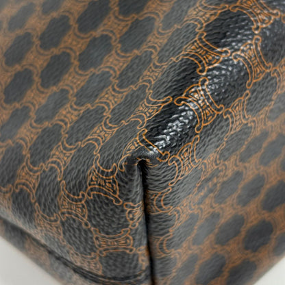 Celine Macadam Pattern Tote Brown Black — view 4
