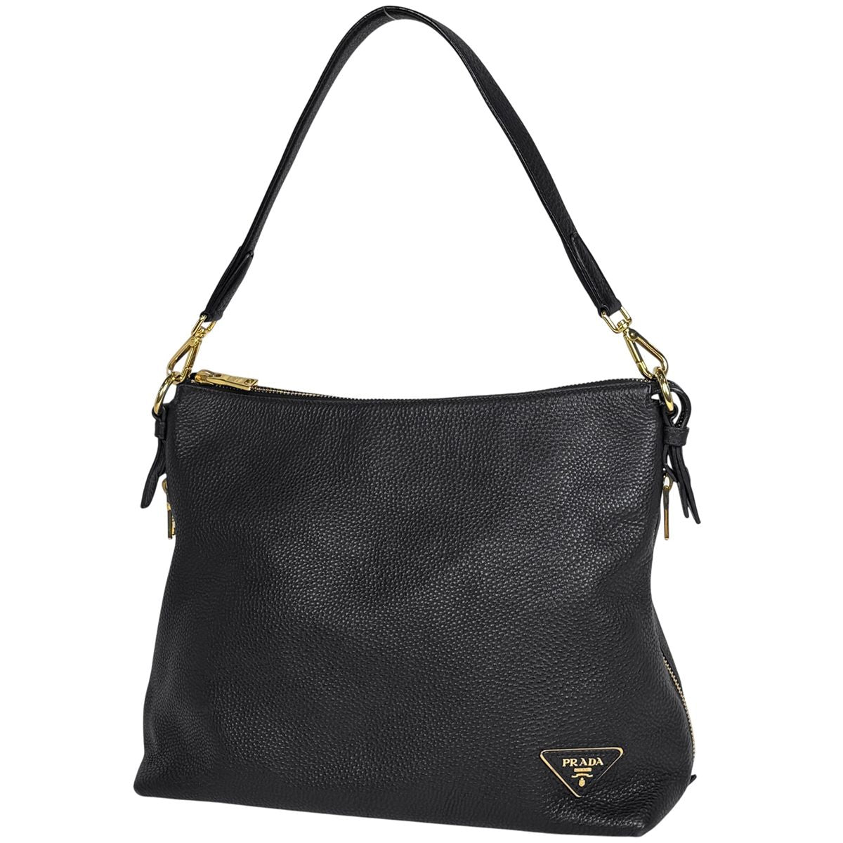 Prada Shoulder Bag Leather Nero