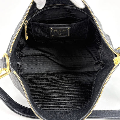 Prada Shoulder Bag Leather Nero — view 7
