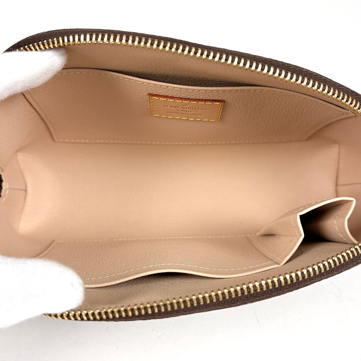 Louis Vuitton Pochette Cosmetic GM Makeup Cosmetics Pouch Monogram Brown — view 5