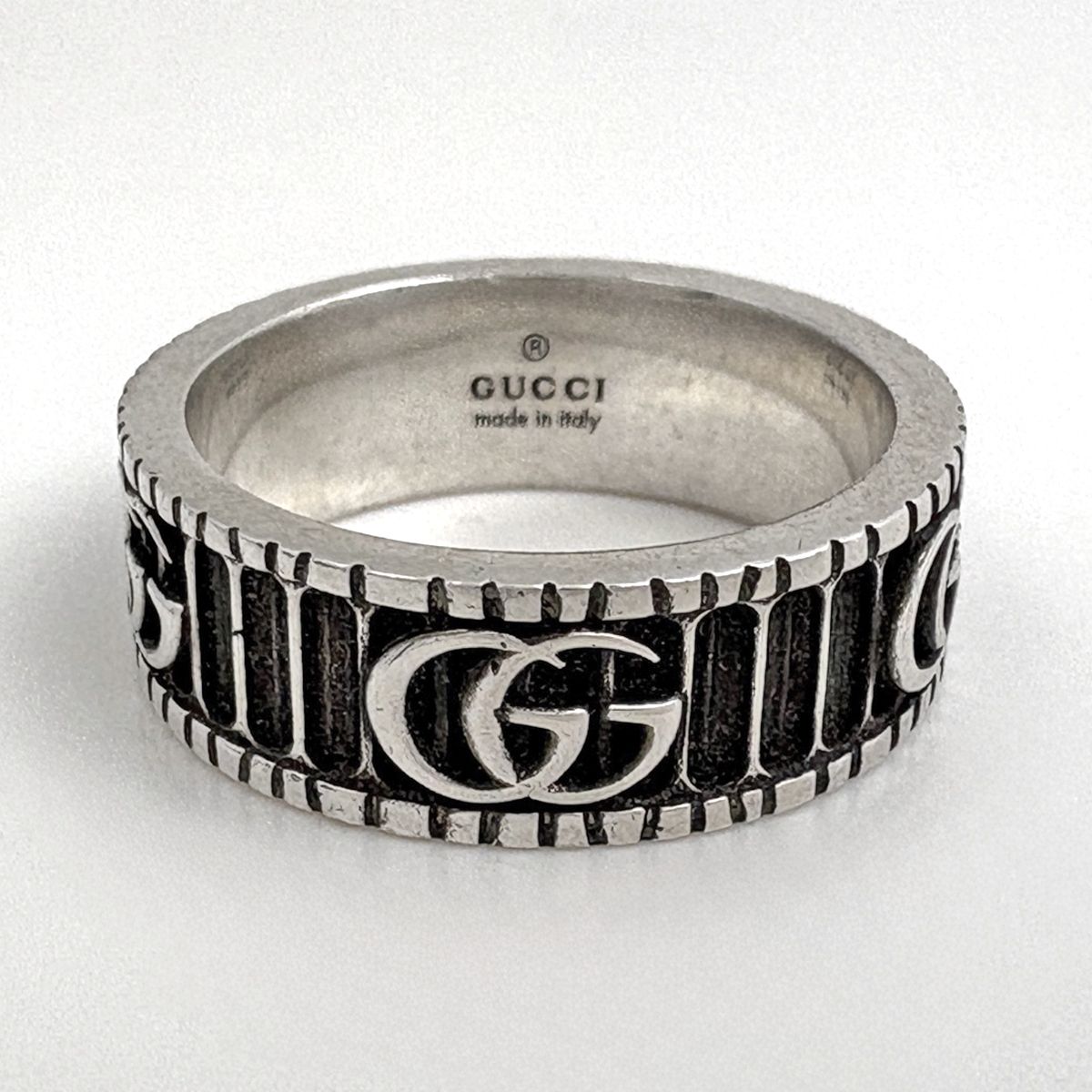 Gucci Double Wide Ring 925 Sterling Silver — view 2