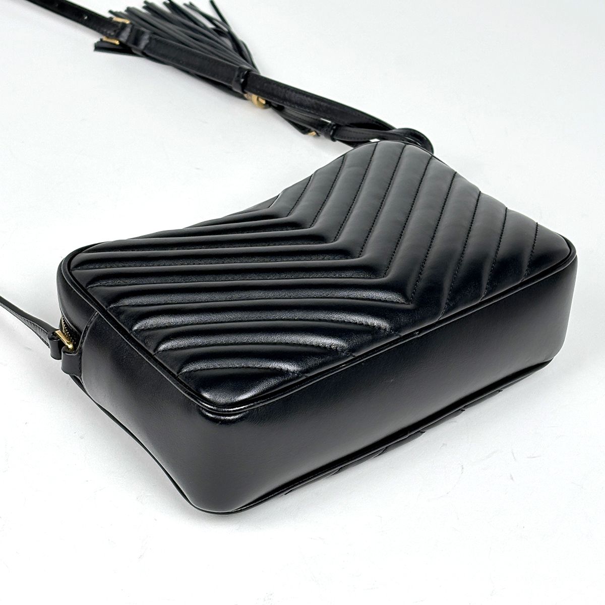 Saint Laurent Paris Camera Bag Leather Black — view 2