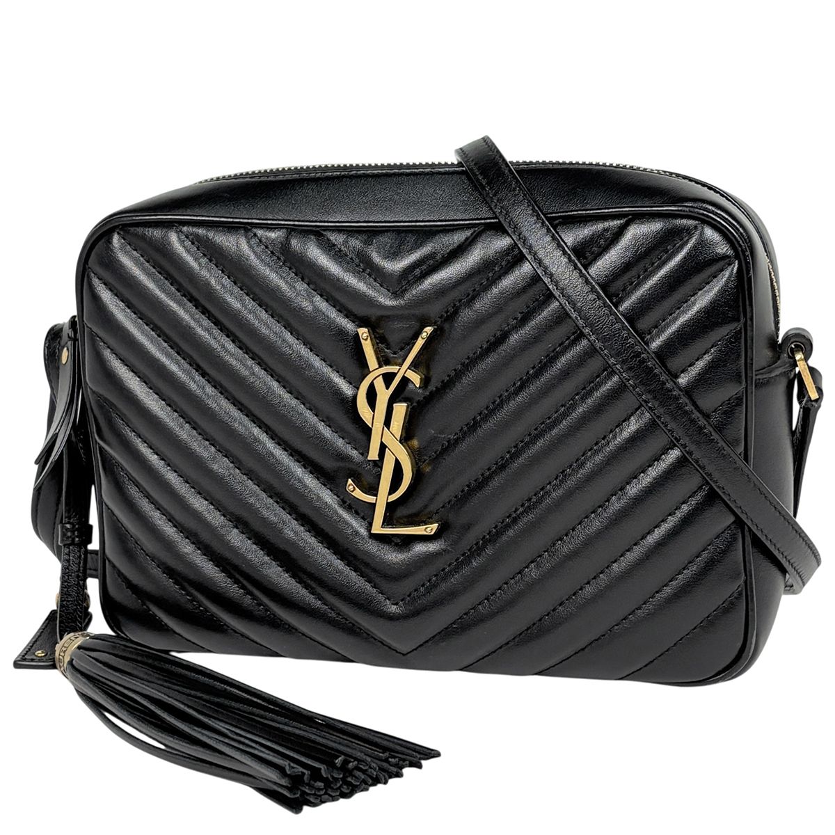 Saint Laurent Paris Camera Bag Leather Black
