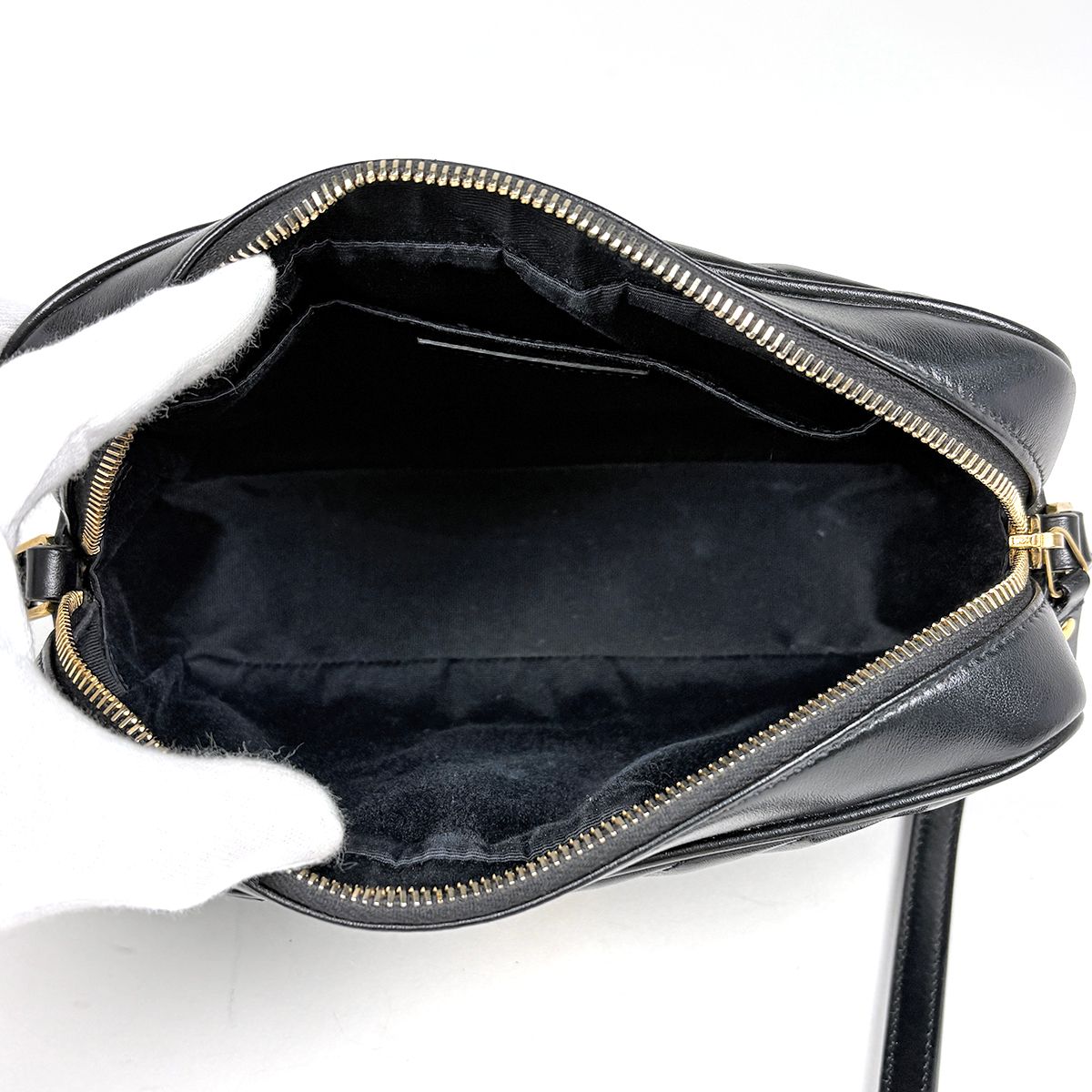 Saint Laurent Paris Camera Bag Leather Black — view 8