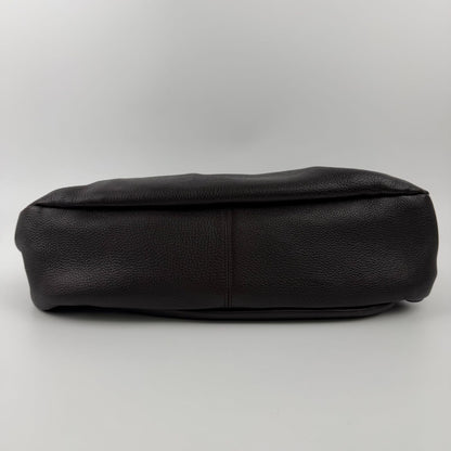 Bottega Veneta Intrecciato Shoulder Bag Leather Brown Vintage — view 9