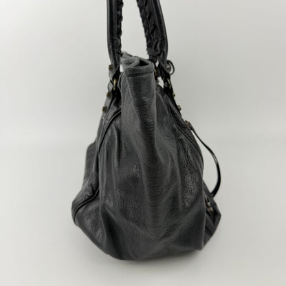 Balenciaga the Sunday Handbag Leather Black Vintage — view 7