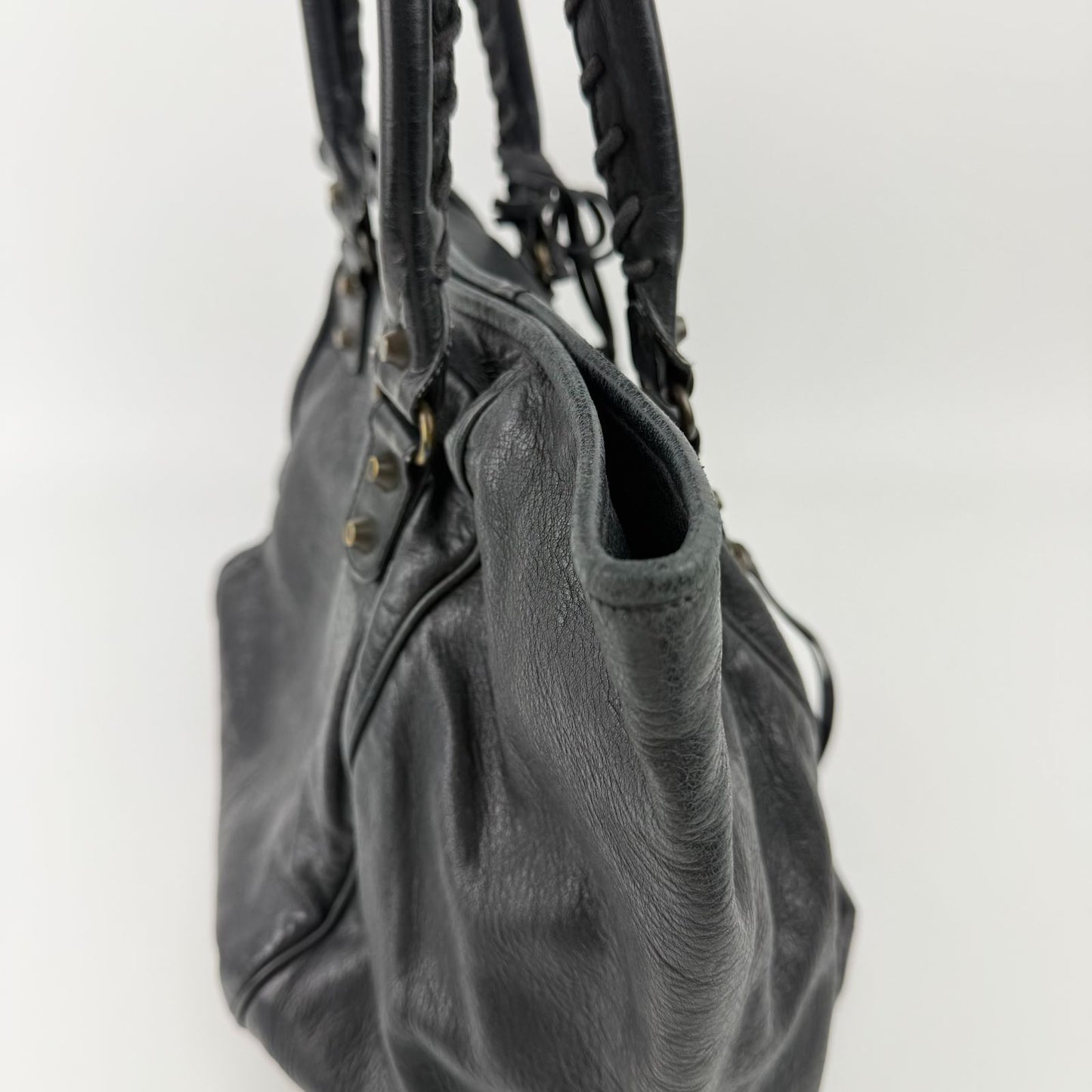 Balenciaga the Sunday Handbag Leather Black Vintage — view 8
